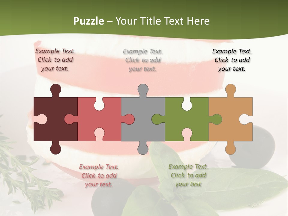 Feuillet Entr Mozzarella PowerPoint Template