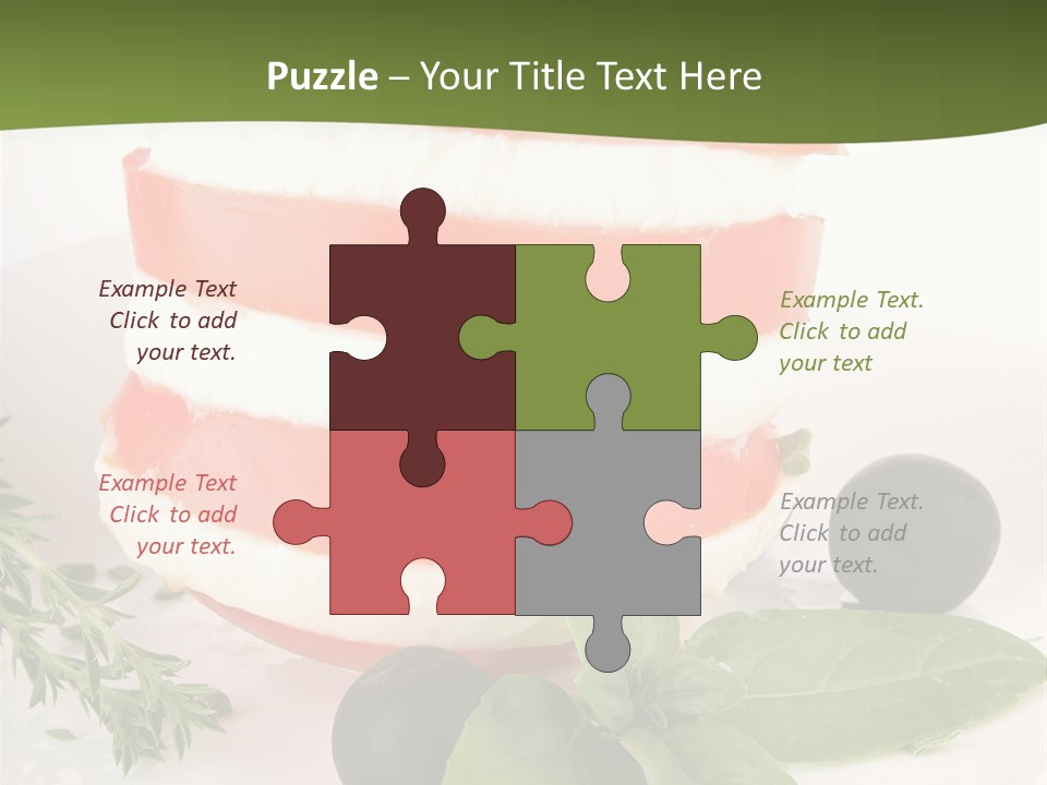 Feuillet Entr Mozzarella PowerPoint Template