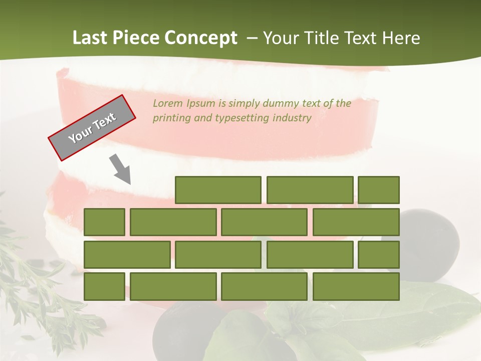 Feuillet Entr Mozzarella PowerPoint Template