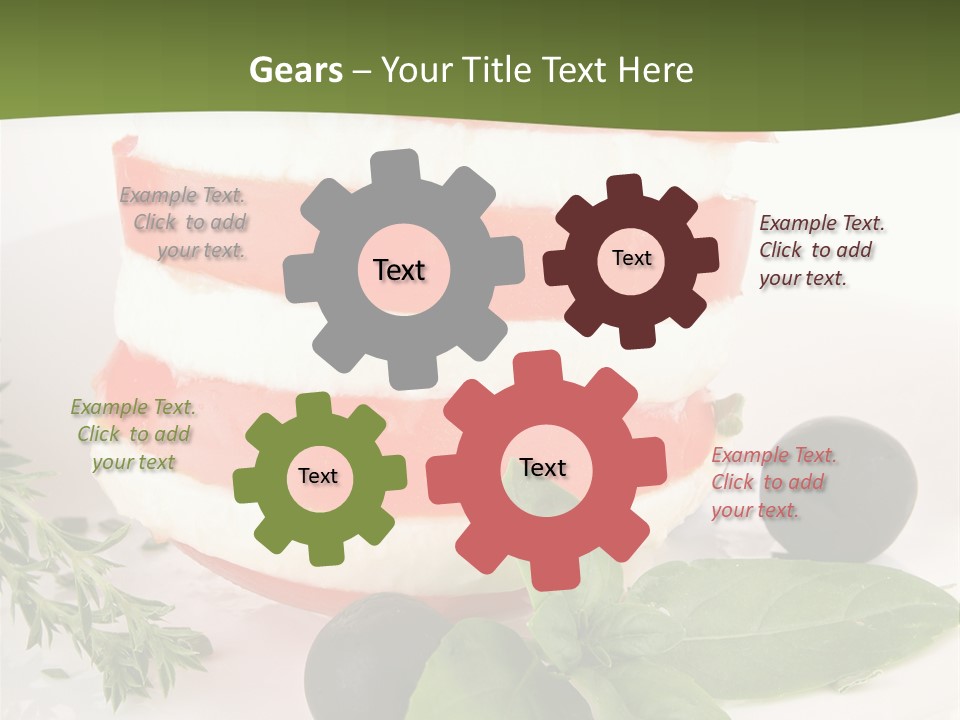 Feuillet Entr Mozzarella PowerPoint Template