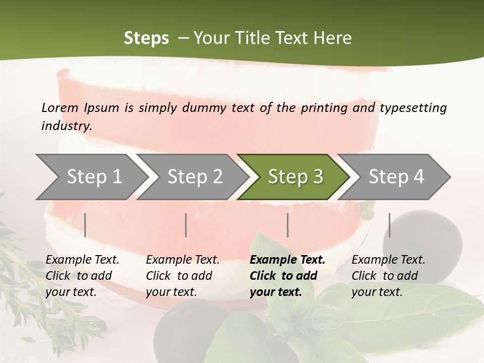 Feuillet Entr Mozzarella PowerPoint Template