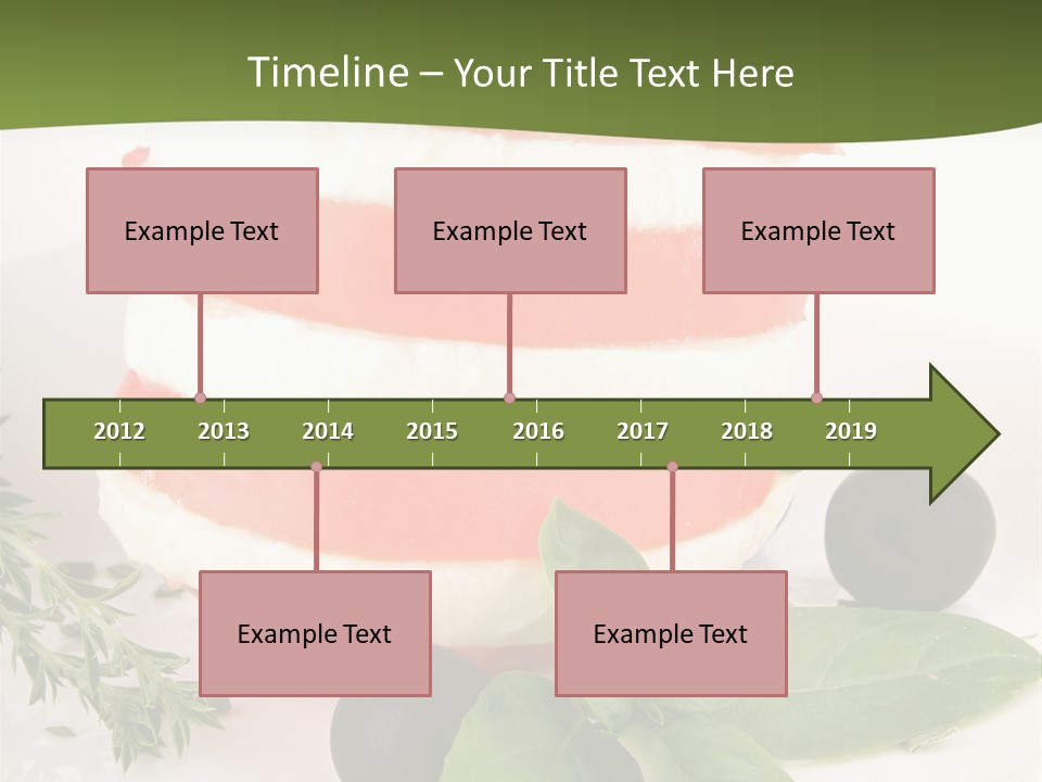 Feuillet Entr Mozzarella PowerPoint Template