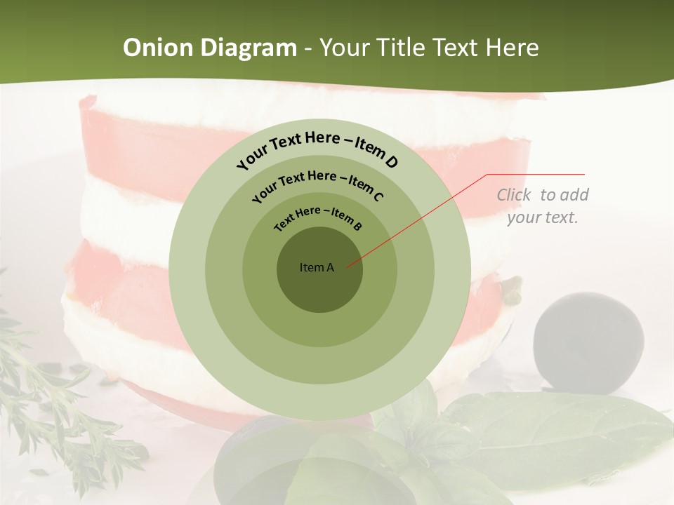 Feuillet Entr Mozzarella PowerPoint Template