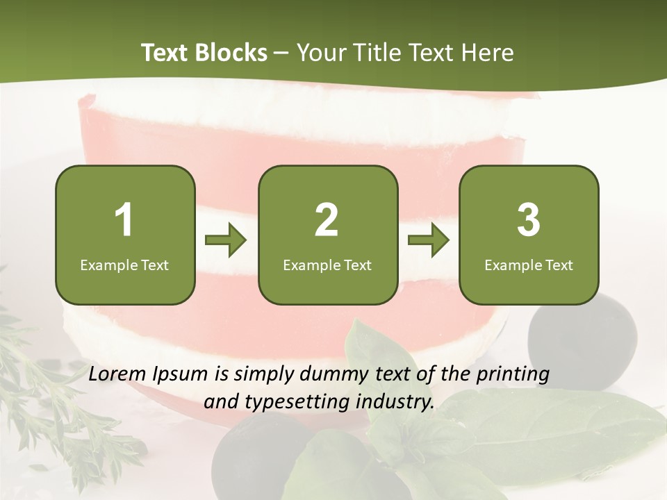 Feuillet Entr Mozzarella PowerPoint Template