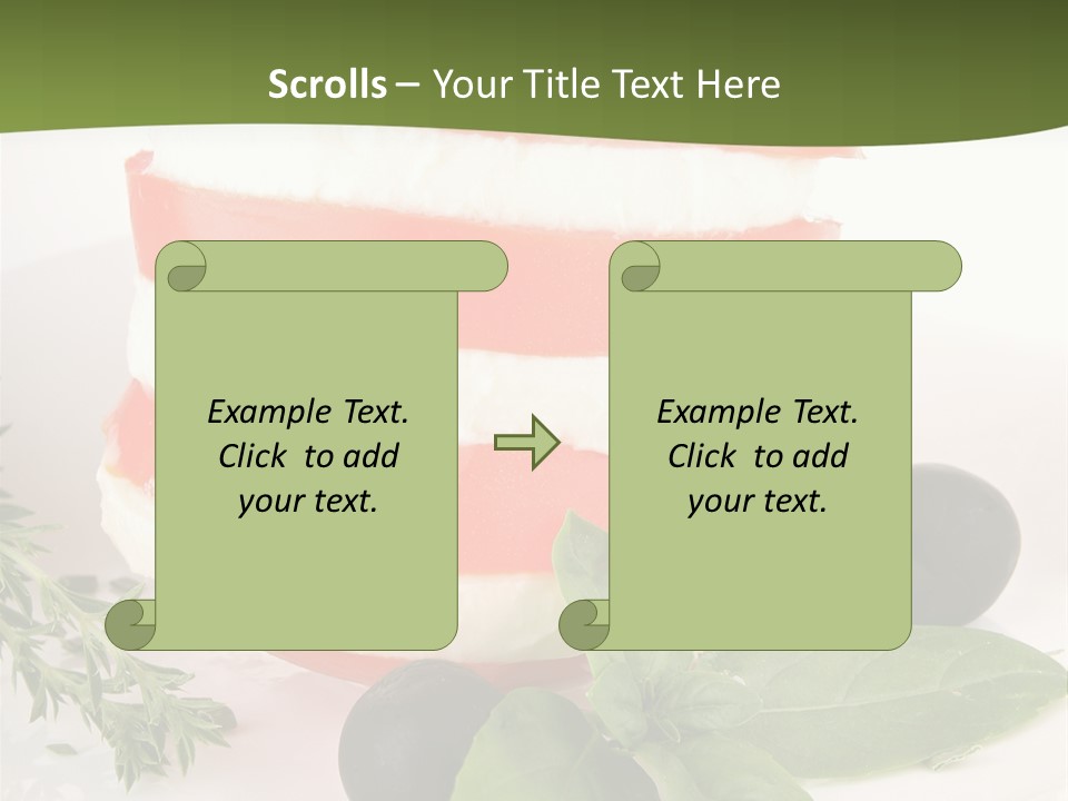 Feuillet Entr Mozzarella PowerPoint Template