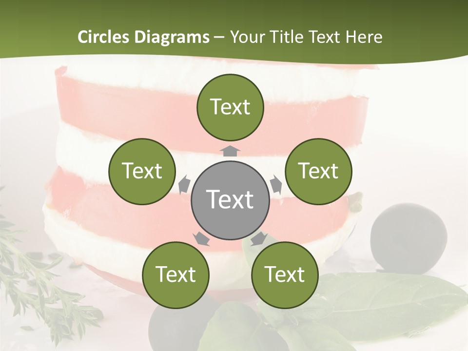 Feuillet Entr Mozzarella PowerPoint Template