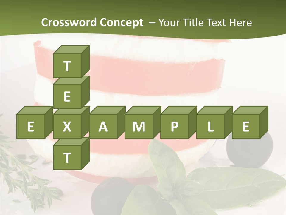 Feuillet Entr Mozzarella PowerPoint Template