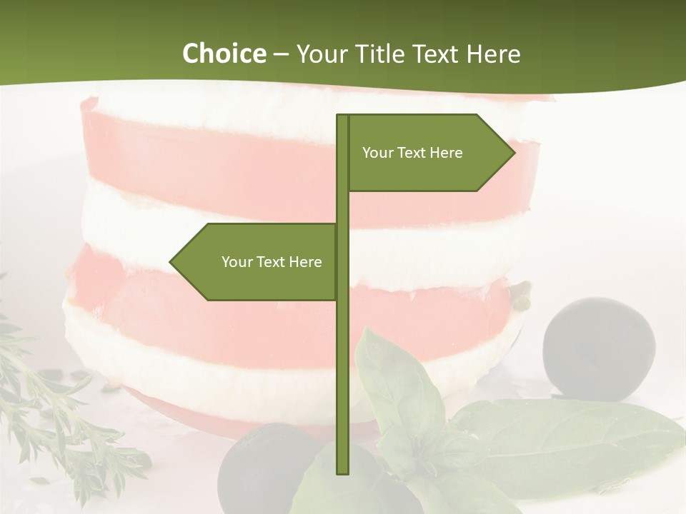 Feuillet Entr Mozzarella PowerPoint Template