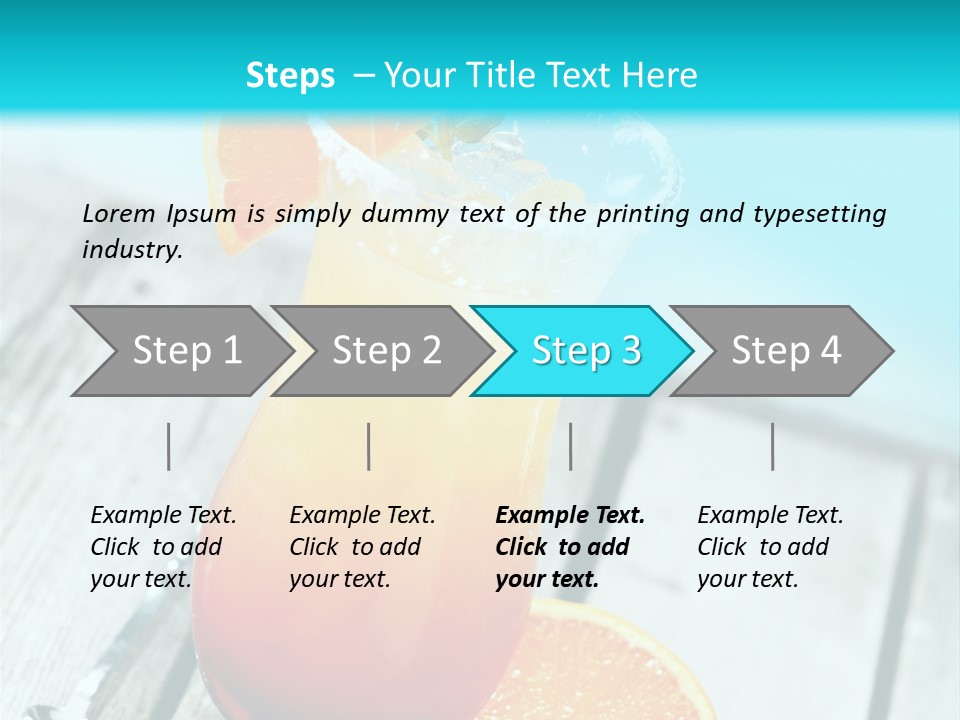 Beach Non Vintage PowerPoint Template
