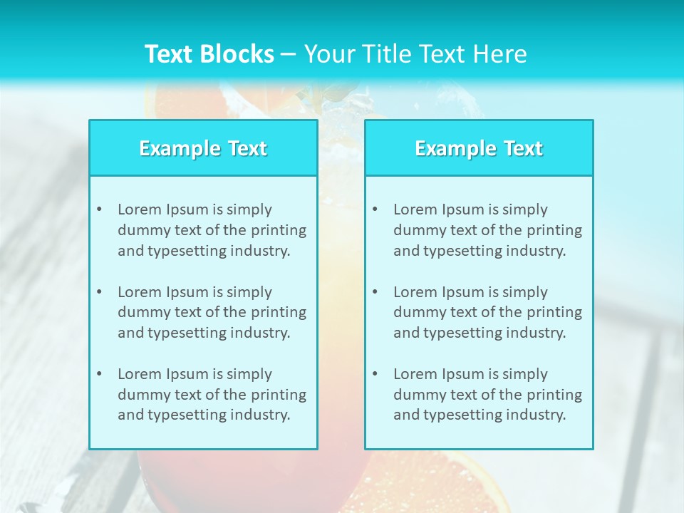 Beach Non Vintage PowerPoint Template
