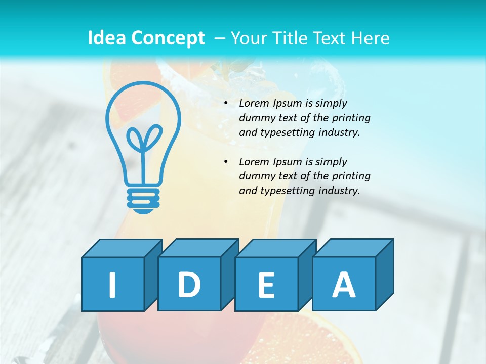 Beach Non Vintage PowerPoint Template