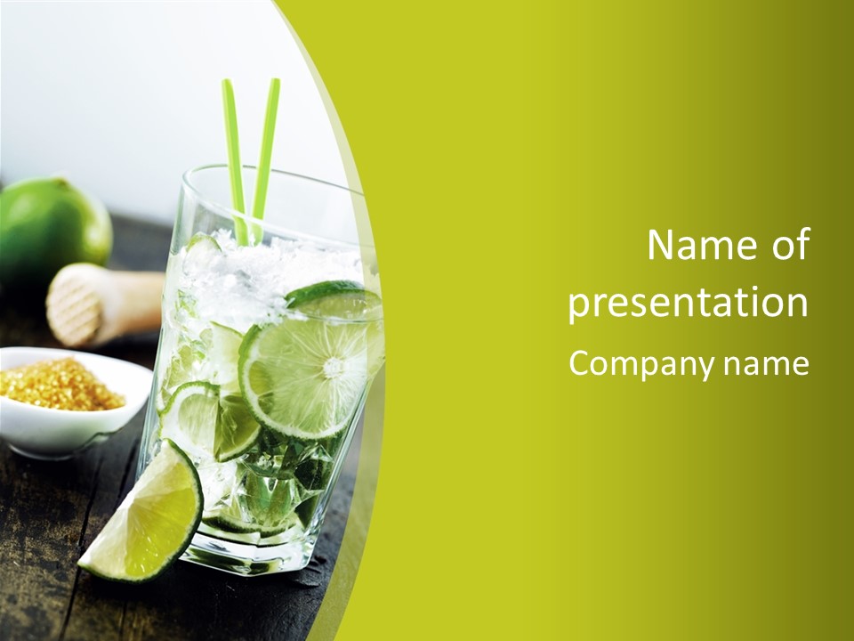 Caribbean Alcohol Cooled PowerPoint Template