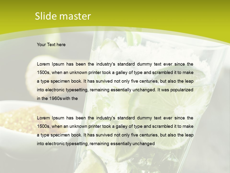 Caribbean Alcohol Cooled PowerPoint Template