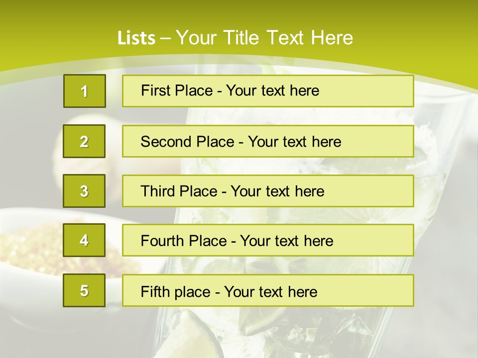 Caribbean Alcohol Cooled PowerPoint Template