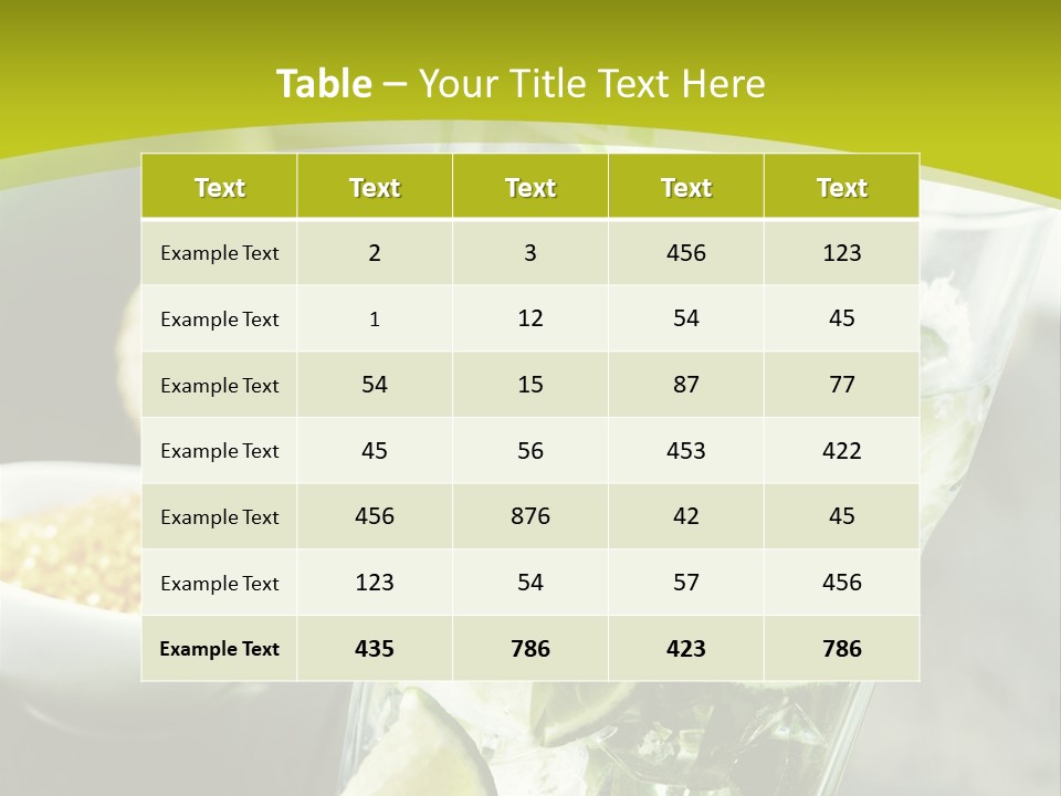 Caribbean Alcohol Cooled PowerPoint Template