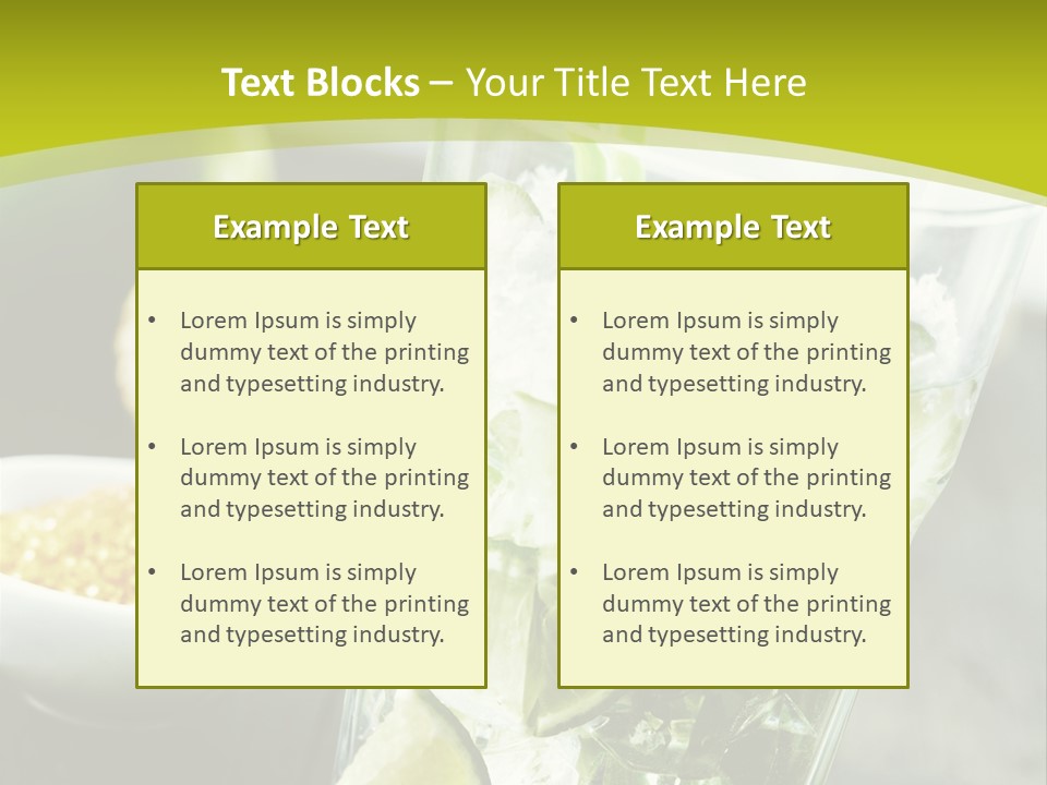 Caribbean Alcohol Cooled PowerPoint Template