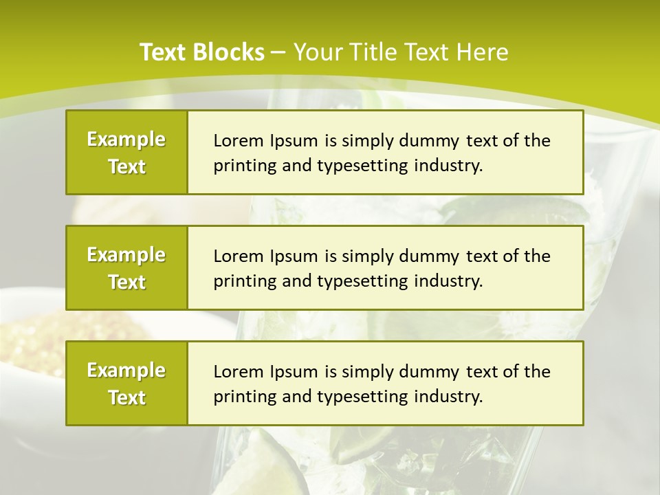 Caribbean Alcohol Cooled PowerPoint Template