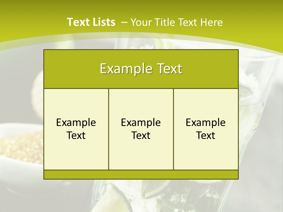 Caribbean Alcohol Cooled PowerPoint Template