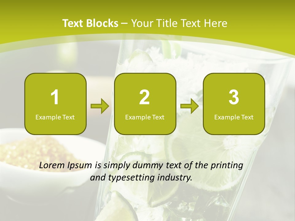 Caribbean Alcohol Cooled PowerPoint Template