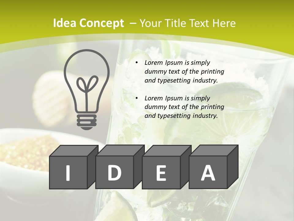 Caribbean Alcohol Cooled PowerPoint Template