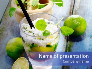 Ice Summer South Pacific PowerPoint Template