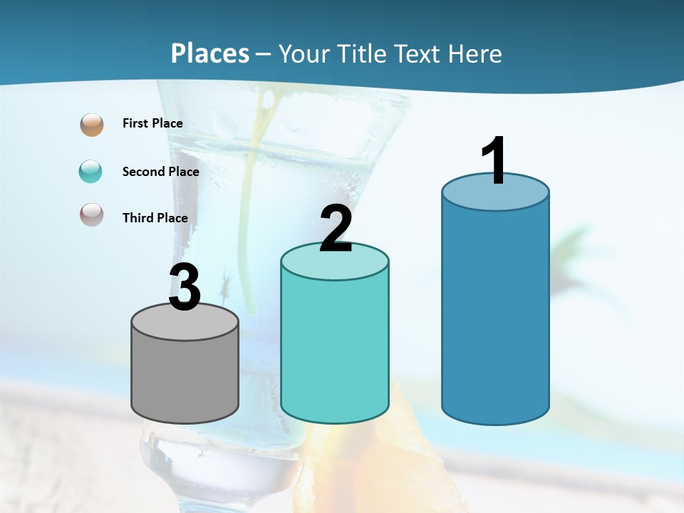 Drink Ocean Cocktail PowerPoint Template