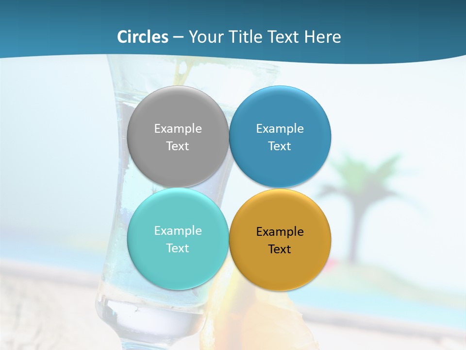 Drink Ocean Cocktail PowerPoint Template