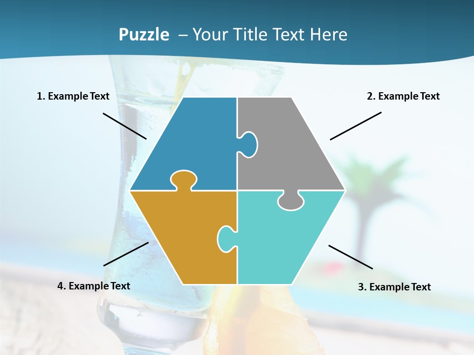 Drink Ocean Cocktail PowerPoint Template