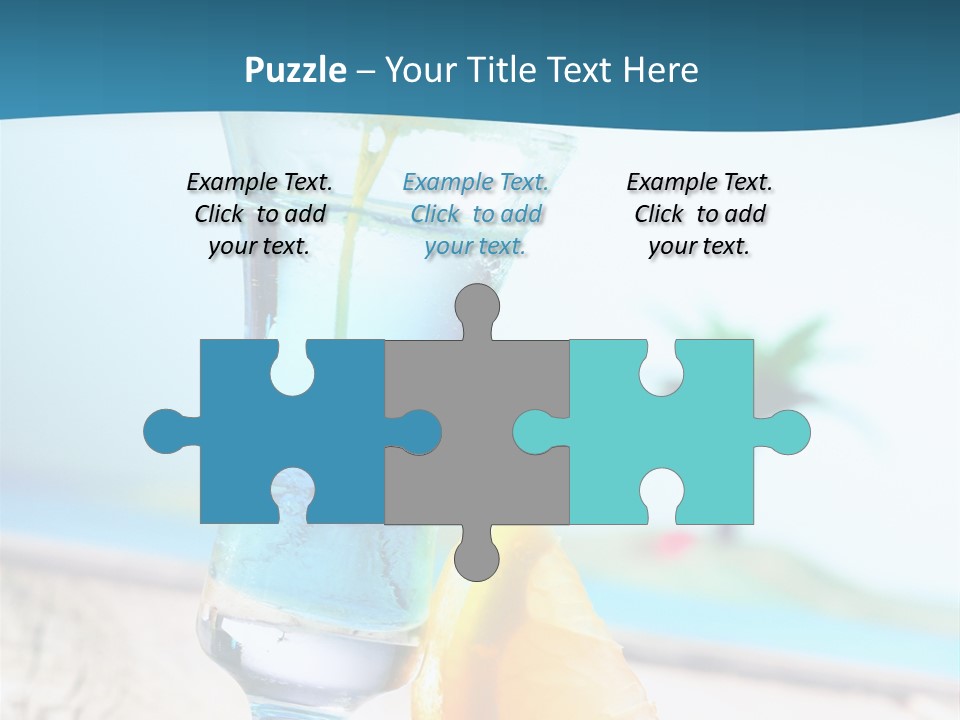 Drink Ocean Cocktail PowerPoint Template