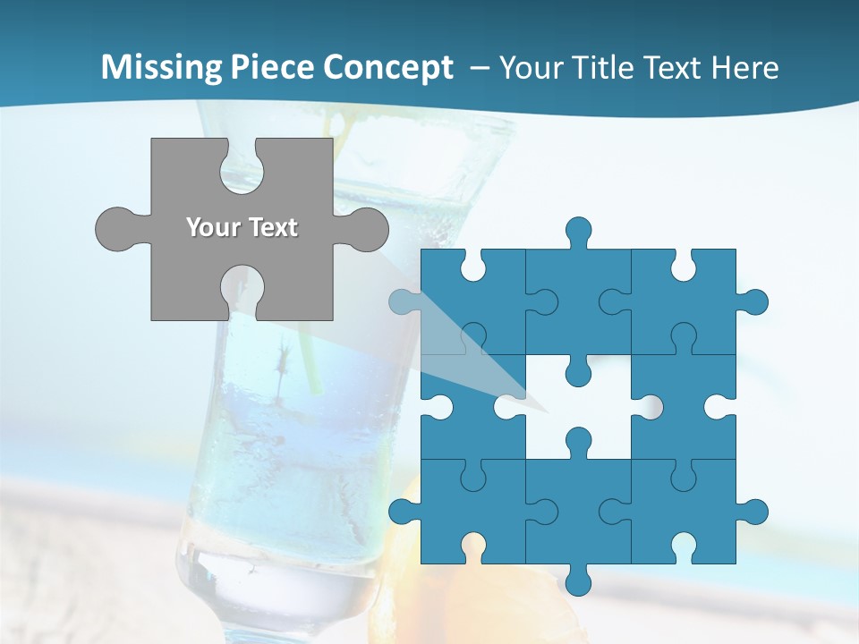 Drink Ocean Cocktail PowerPoint Template