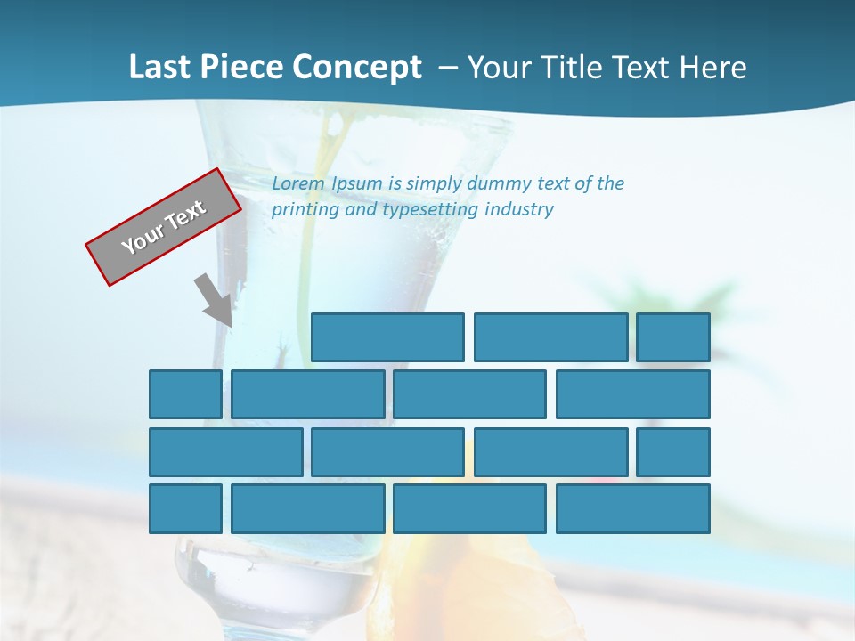 Drink Ocean Cocktail PowerPoint Template