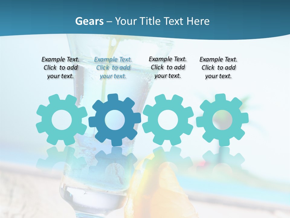 Drink Ocean Cocktail PowerPoint Template