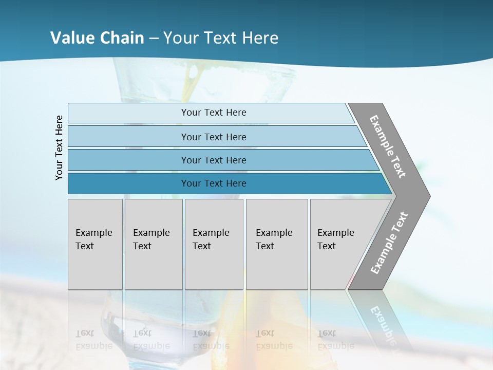 Drink Ocean Cocktail PowerPoint Template