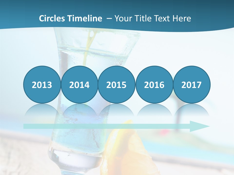 Drink Ocean Cocktail PowerPoint Template