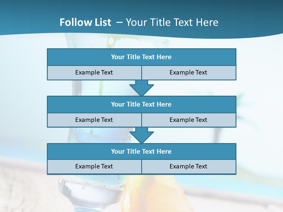 Drink Ocean Cocktail PowerPoint Template