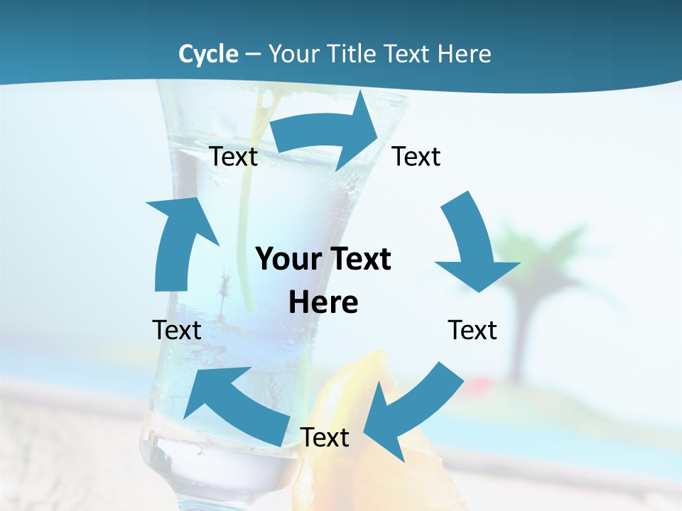 Drink Ocean Cocktail PowerPoint Template