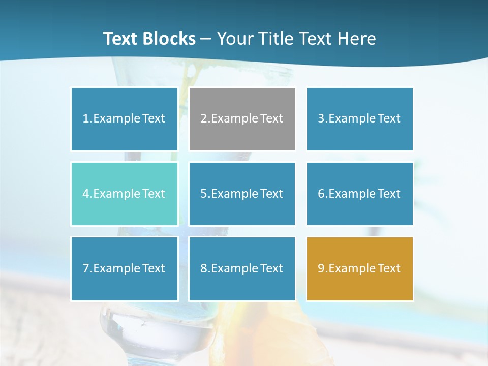 Drink Ocean Cocktail PowerPoint Template