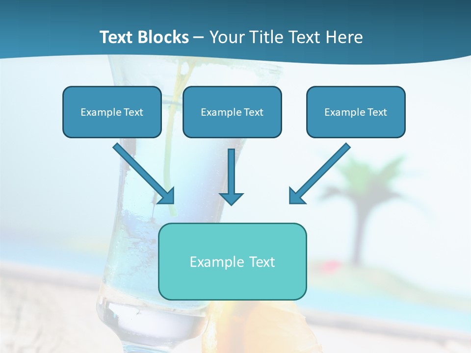 Drink Ocean Cocktail PowerPoint Template