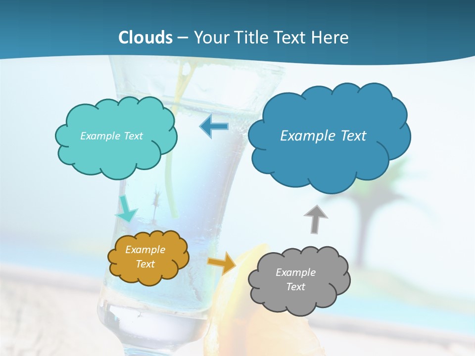 Drink Ocean Cocktail PowerPoint Template