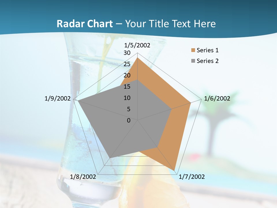 Drink Ocean Cocktail PowerPoint Template