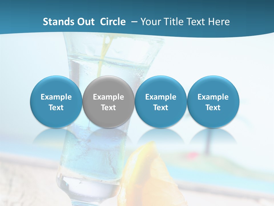 Drink Ocean Cocktail PowerPoint Template