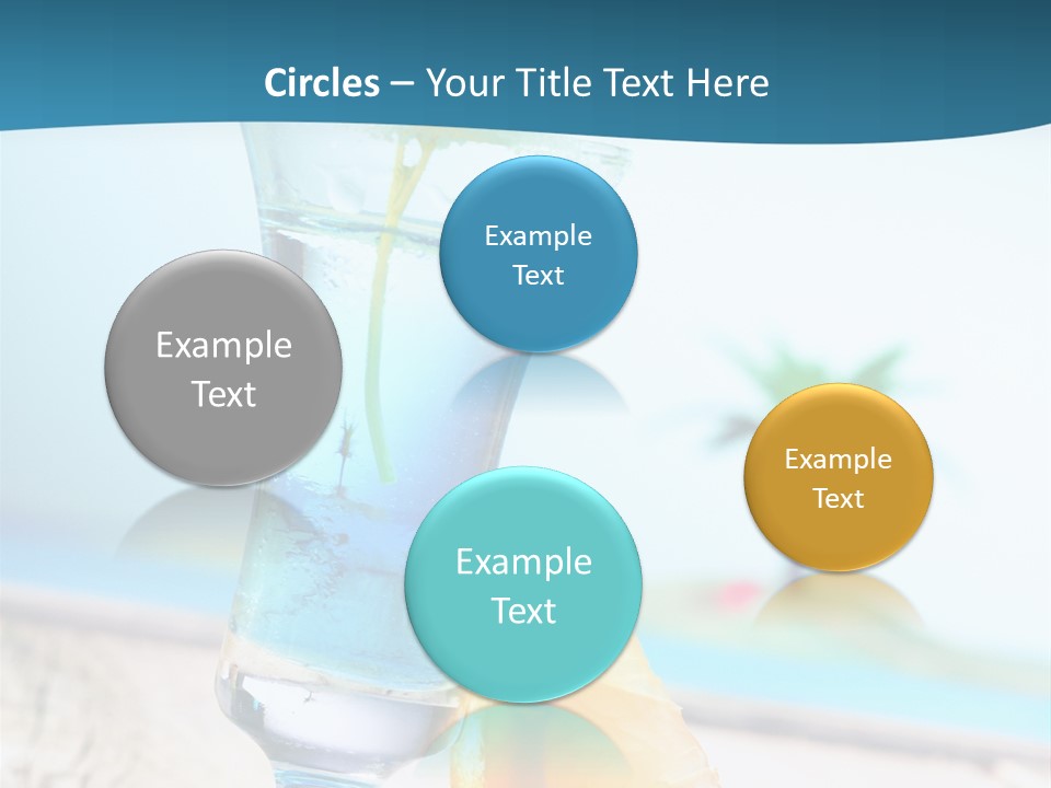 Drink Ocean Cocktail PowerPoint Template