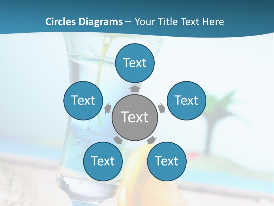 Drink Ocean Cocktail PowerPoint Template