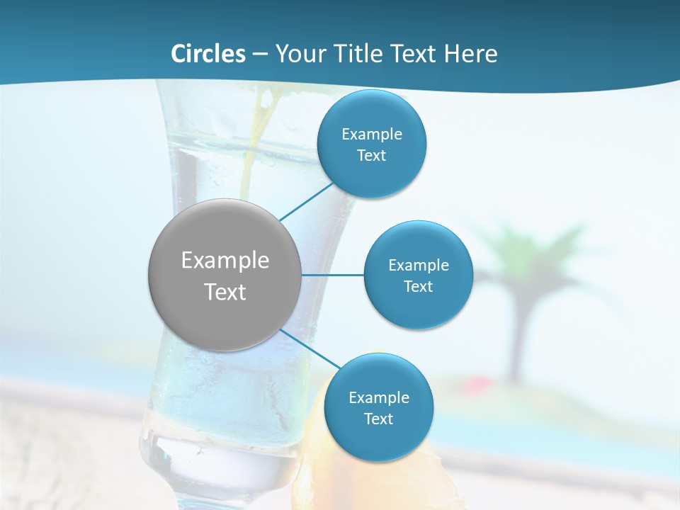 Drink Ocean Cocktail PowerPoint Template