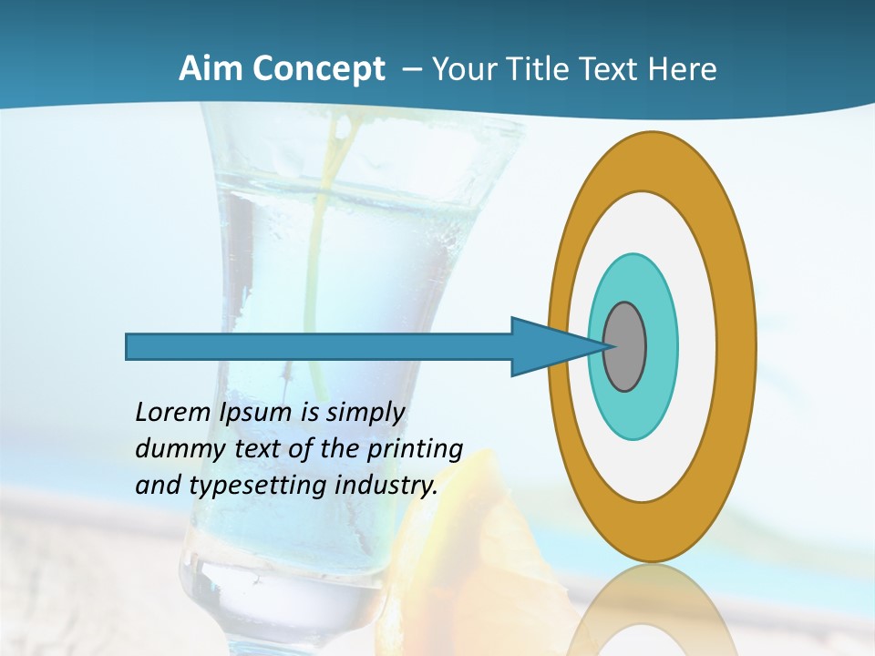 Drink Ocean Cocktail PowerPoint Template
