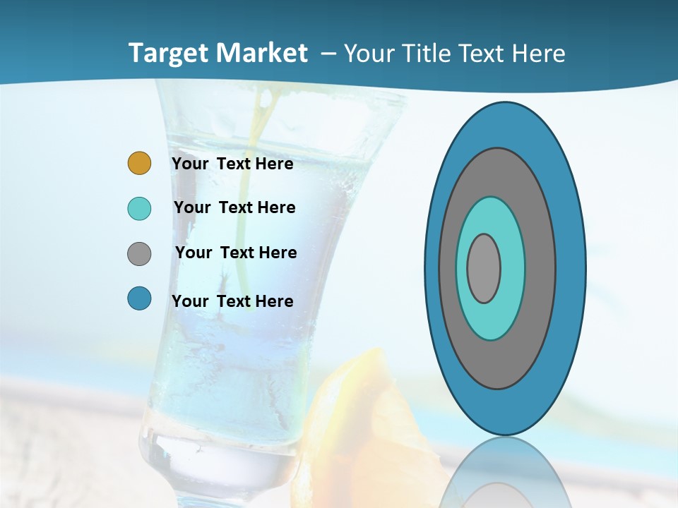 Drink Ocean Cocktail PowerPoint Template