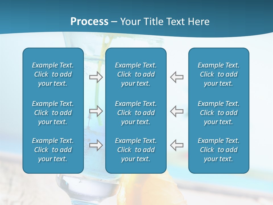 Drink Ocean Cocktail PowerPoint Template