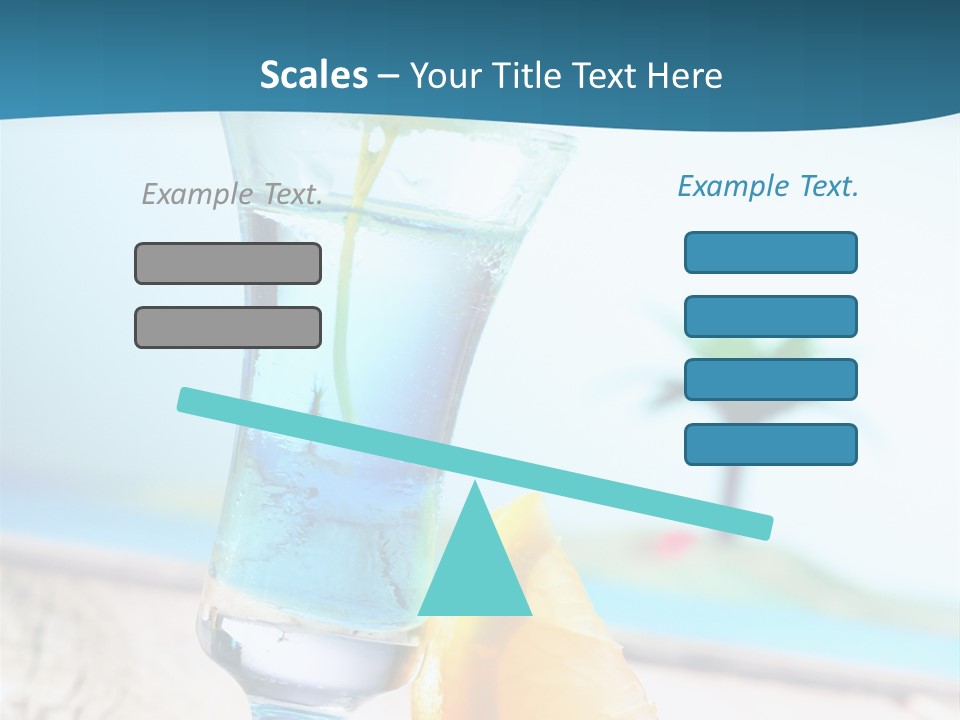Drink Ocean Cocktail PowerPoint Template