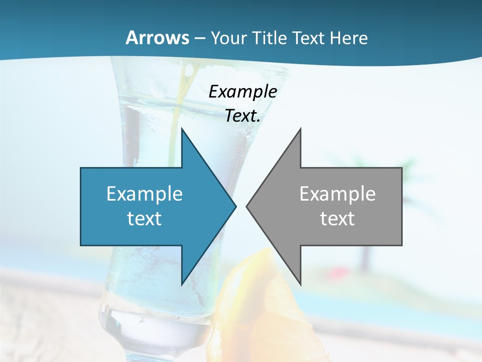 Drink Ocean Cocktail PowerPoint Template