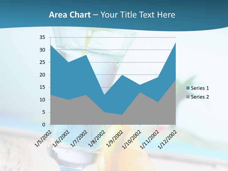 Drink Ocean Cocktail PowerPoint Template